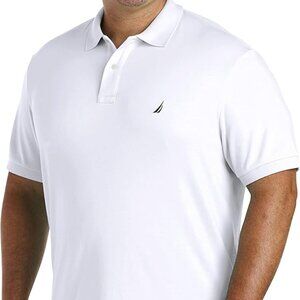 Nautica Men's Classic Fit Short Sleeve Solid Soft Cotton Polo Large